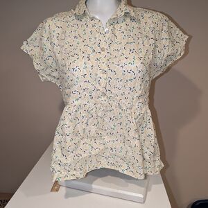 Lemon Print Women's Top